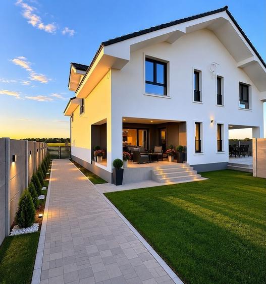 Duplex cu 4 camere cu Canalizare în Săcălaz