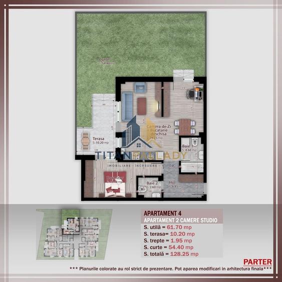 Apartament cu 2 camere în Theodor Pallady