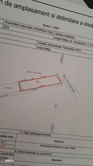 Teren de 631 mp, în Central