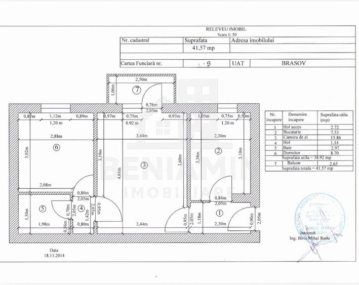 Apartament cu 2 camere semidecomandat, mobilat în Noua