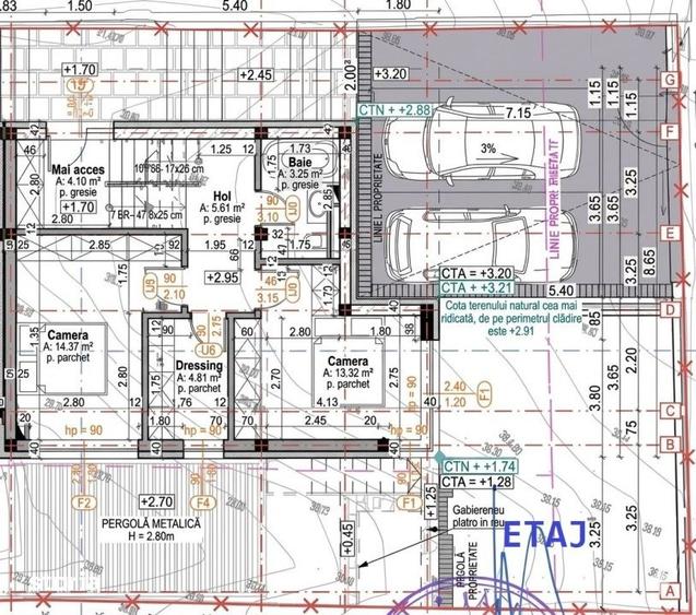 Unitate spatioasa in duplex modern, Dambul Rotund, P+E+Er - 3