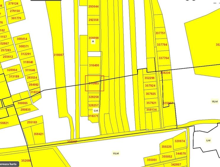 Teren Construcții intravilan de 1801 mp, în Borhanci