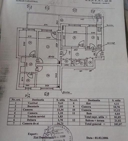 Apartament cu 4 camere decomandat în Militari