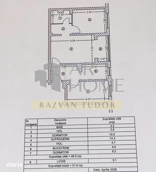Apartament cu 3 camere semidecomandat în Mihai Bravu