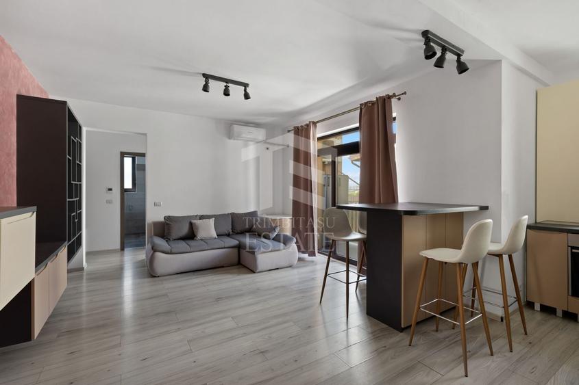 Apartament cu 3 camere semidecomandat, mobilat în Giroc
