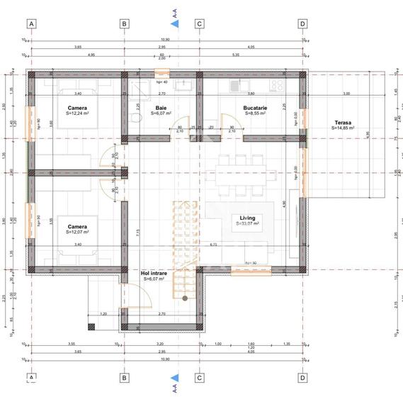 Casa individuala cu teren 520 mp in Giroc