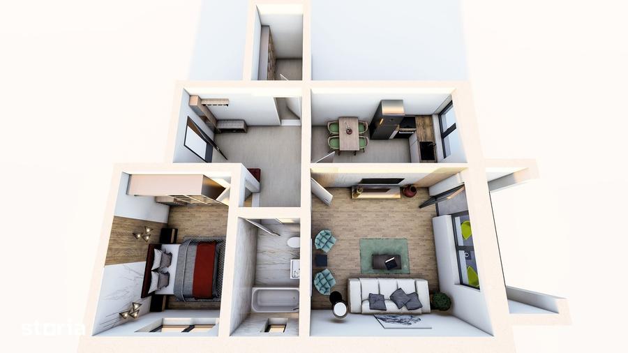 Apartament cu 2 camere în Sânpetru — fotografia 3
