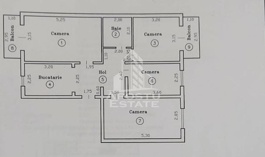 Apartament cu 4 camere decomandat, mobilat în Lipovei