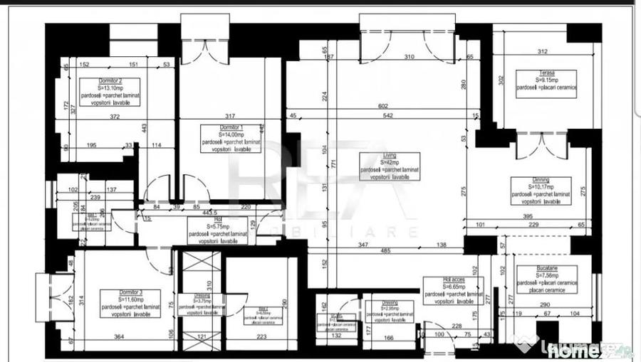 Apartament cu 4 camere decomandat, mobilat în Herăstrău