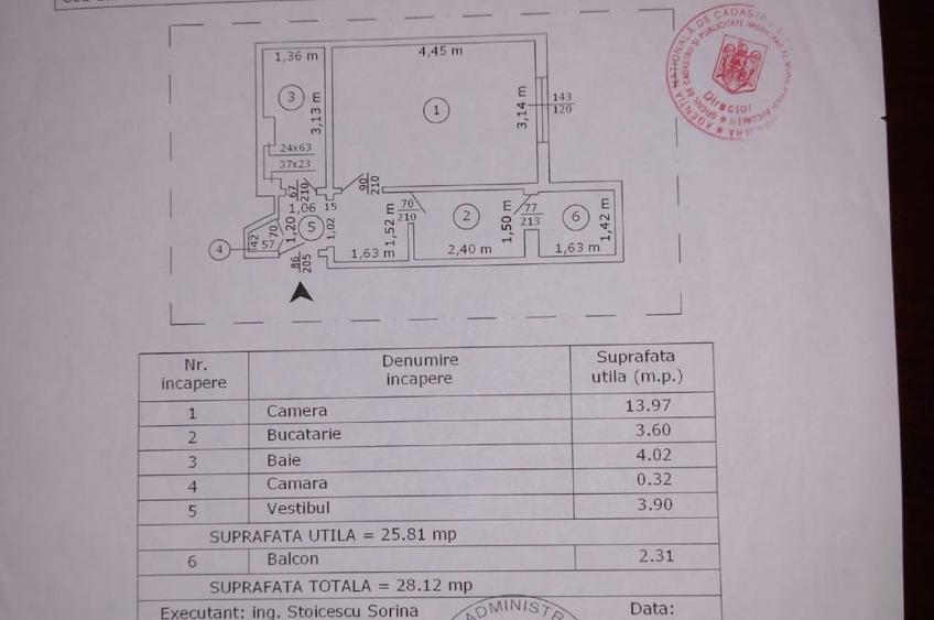 Garsonieră decomandată, mobilată în Vitan