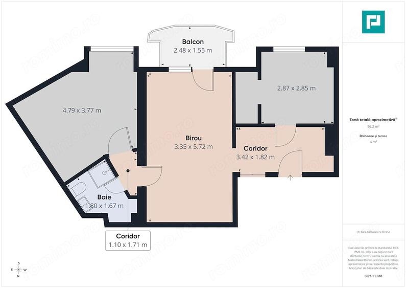 Apartament cu 2 camere în Alba Iulia