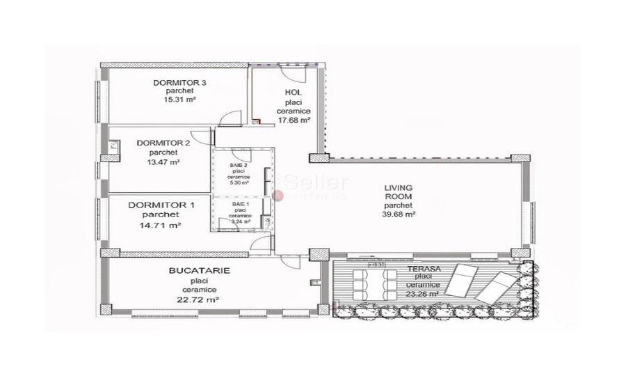 Apartament cu 4 camere decomandat în Astra