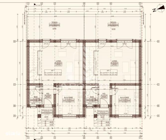 Casă cu 3 camere cu Teren 170000 Mp în Central