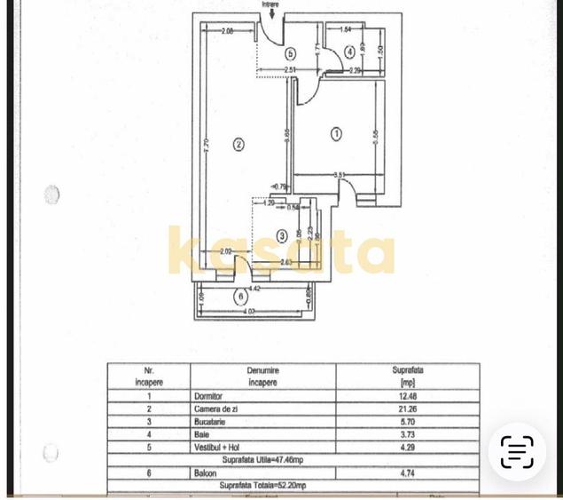 Apartament cu 2 camere decomandat, mobilat în Ștefăneștii de Jos