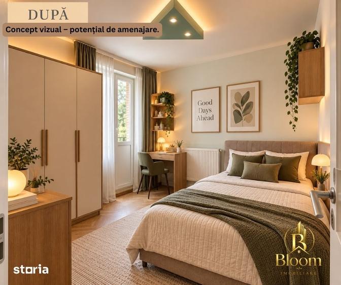 Apartament cu 2 camere semidecomandat în Țiglina 3