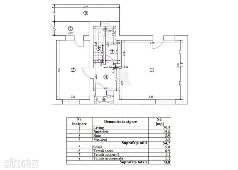Casă cu 4 camere cu Teren 272 Mp în Central