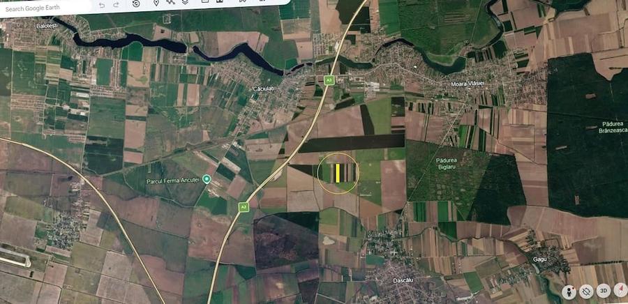 Teren de 10800 mp, în Moara Vlăsiei