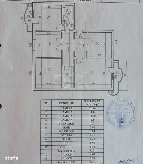 Apartament cu 4 camere decomandat în 13 Septembrie