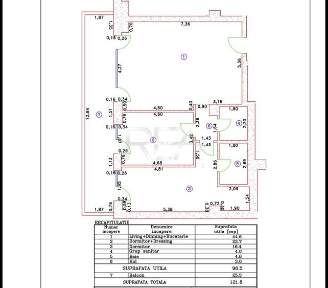 Apartament cu 3 camere decomandat în Voluntari