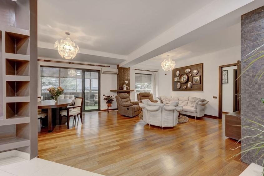 Apartament cu 4 camere decomandat, mobilat în Herăstrău