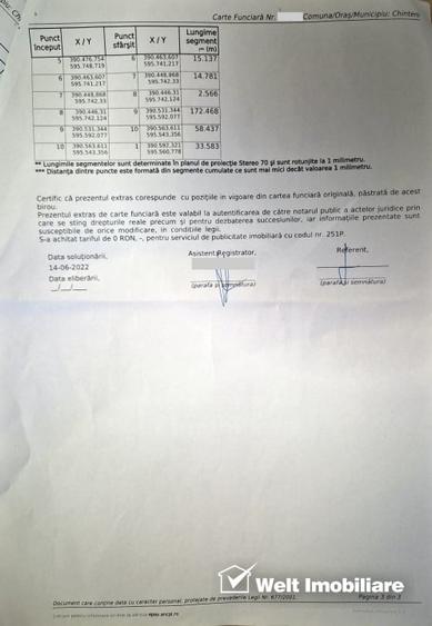 Teren agricol intravilan de 8700 mp, în Chinteni