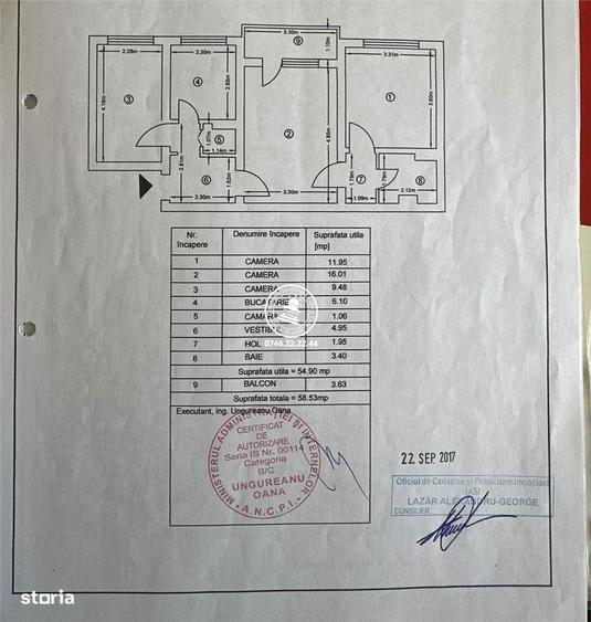 Apartament cu 3 camere semidecomandat în Războieni