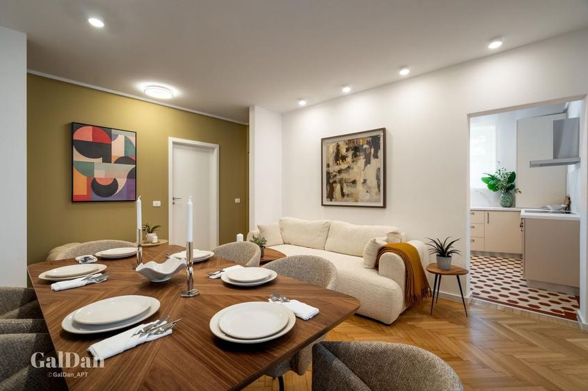 Apartament cu 4 camere, mobilat în Universitate