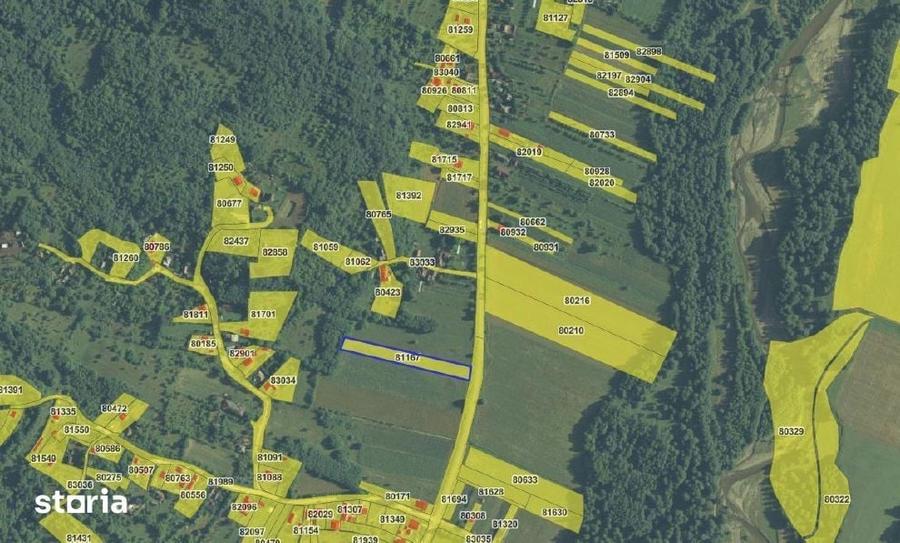 Teren de 3322 mp, în Stâlpeni
