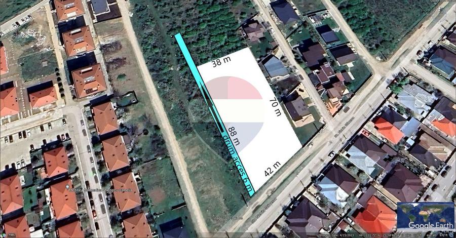 Teren Construcții intravilan de 3059 mp, în Mogoșoaia