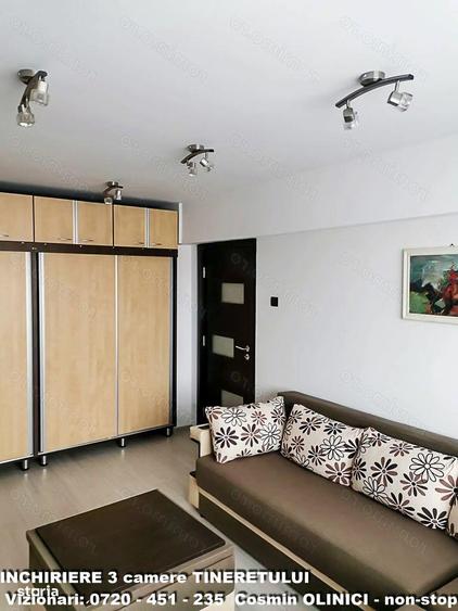 Apartament cu 3 camere, mobilat în Văcăresti