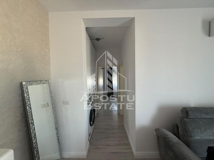 Apartament cu 2 camere semidecomandat, mobilat în Giroc