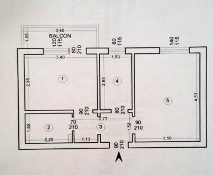 Apartament cu 2 camere decomandat, mobilat în Tătărași — fotografia 1