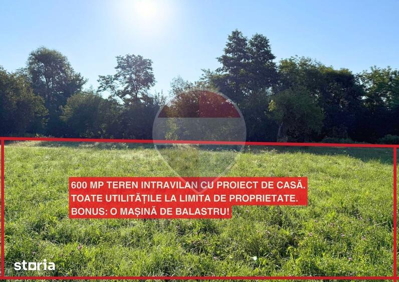Teren de 600 mp, în Groși