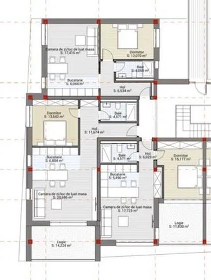 Apartament cu 2 camere semidecomandat în Borhanci