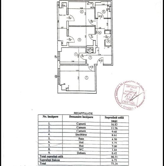 Apartament cu 3 camere decomandat, mobilat în Nicolina
