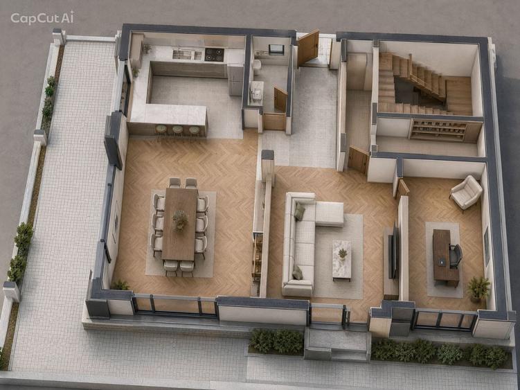 Duplex cu 4 camere cu Canalizare în Andrei Mureșanu