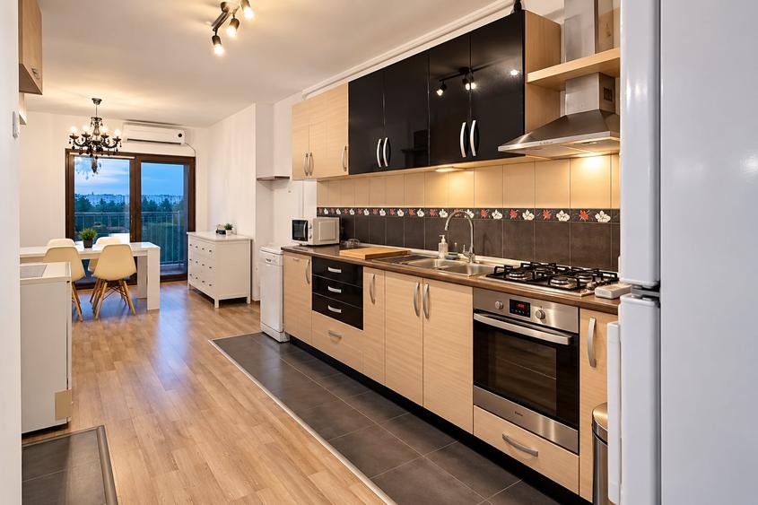 Apartament cu 2 camere decomandat, mobilat în Central