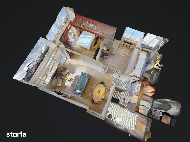 Apartament cu 3 camere decomandat în Romană