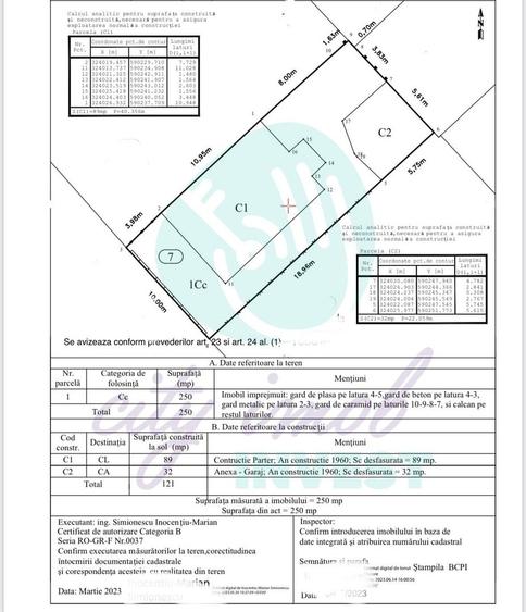Casă individuală cu 3 camere cu Canalizare în Vitan