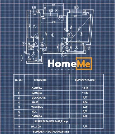 Apartament cu 2 camere semidecomandat în Cișmigiu