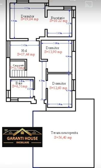 Casă cu 4 camere în Central
