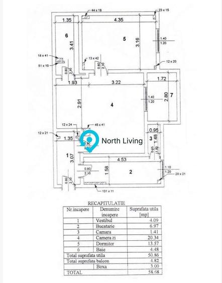 Apartament cu 2 camere în Centrul Istoric