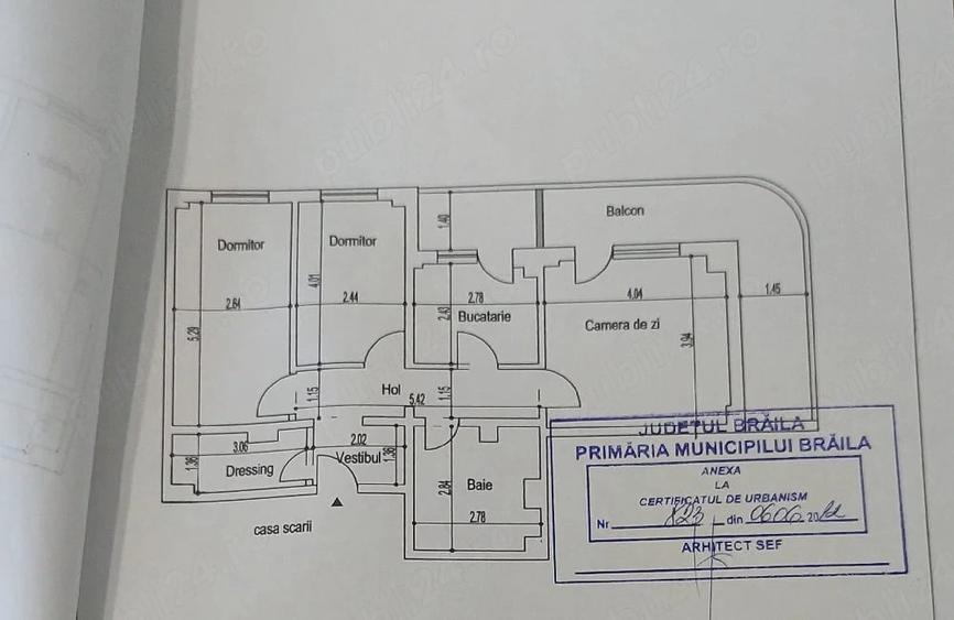Apartament cu 3 camere decomandat în Gării