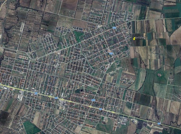 Teren Construcții intravilan de 737 mp, în Moșnița Veche