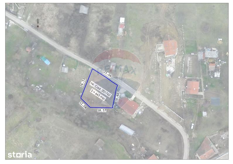 Teren de 663 mp, în Podgoria