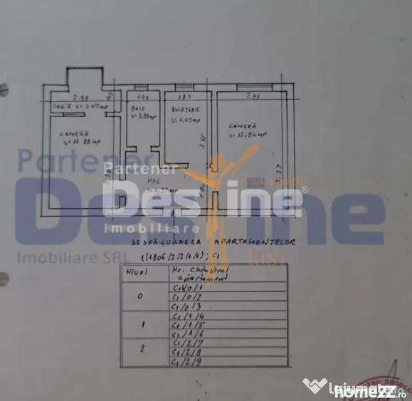 Apartament cu 2 camere decomandat, mobilat în Valea Lupului