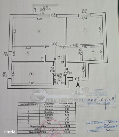 Apartament cu 3 camere în Păcurari