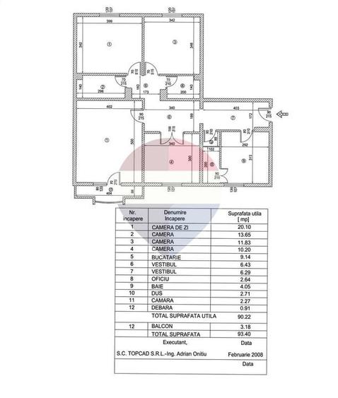 Apartament cu 4 camere decomandat, mobilat în Tei