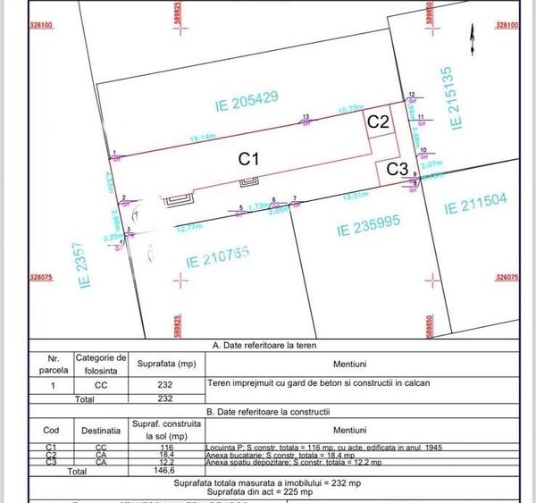 Casă individuală cu 5 camere cu Canalizare în P-ța Alba Iulia