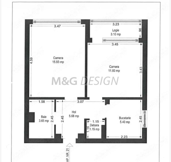 Apartament 2 camere decomandat zona Complex-Olimpia -CENTRALA - 5